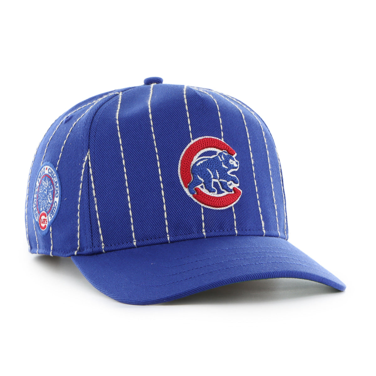 Chicago Cubs MLB 47 Brand Men Royal Rawlings Pinstripe Hitch Adjustable Hat product image 1, provided for visual reference