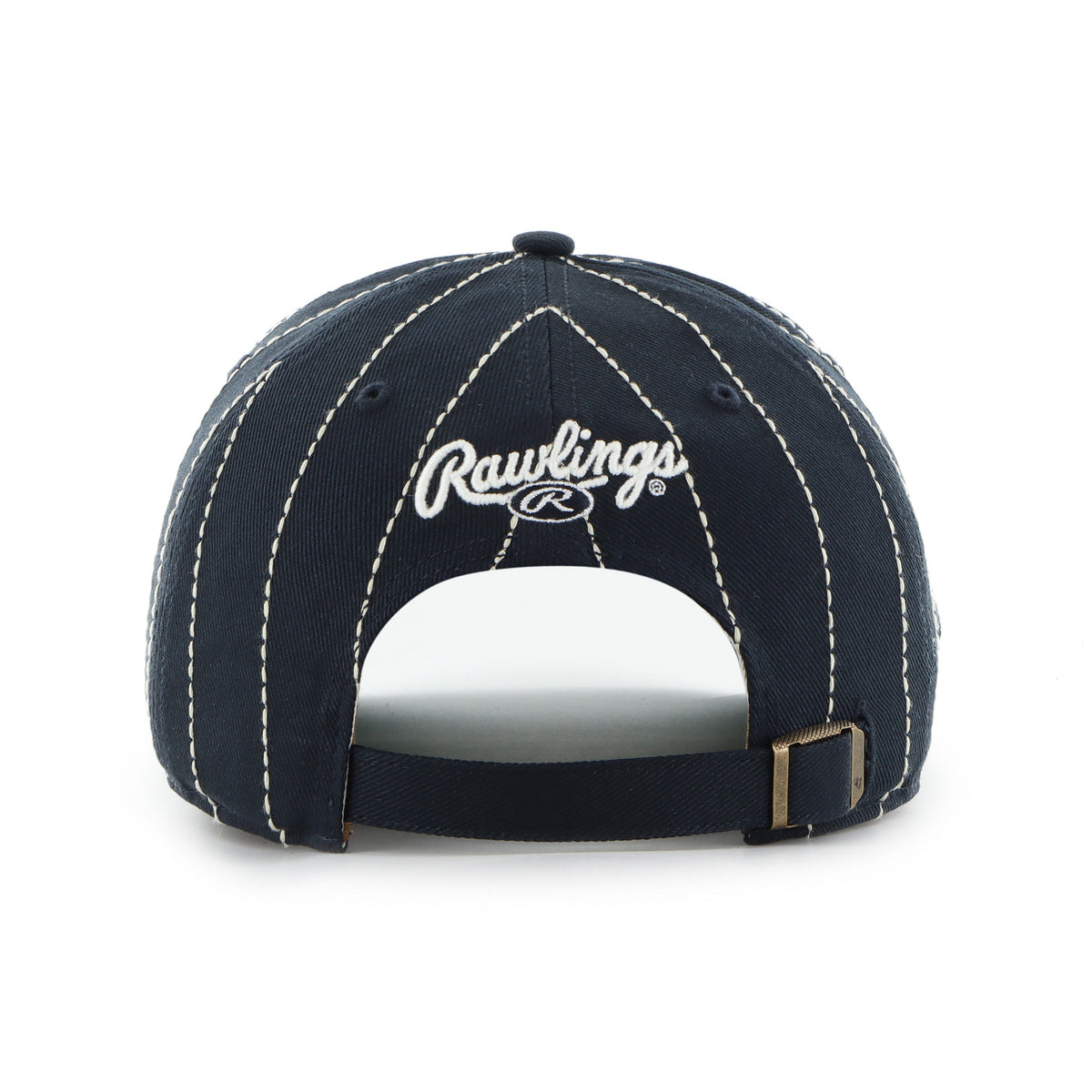 Los Angeles Angels MLB 47 Brand Men Black Rawlings Pinstripe Hitch Adjustable Hat product image 2, provided for visual