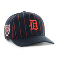 Detroit Tigers MLB 47 Brand Men Black Rawlings Pinstripe Hitch Adjustable Hat product image 1, provided for visual reference