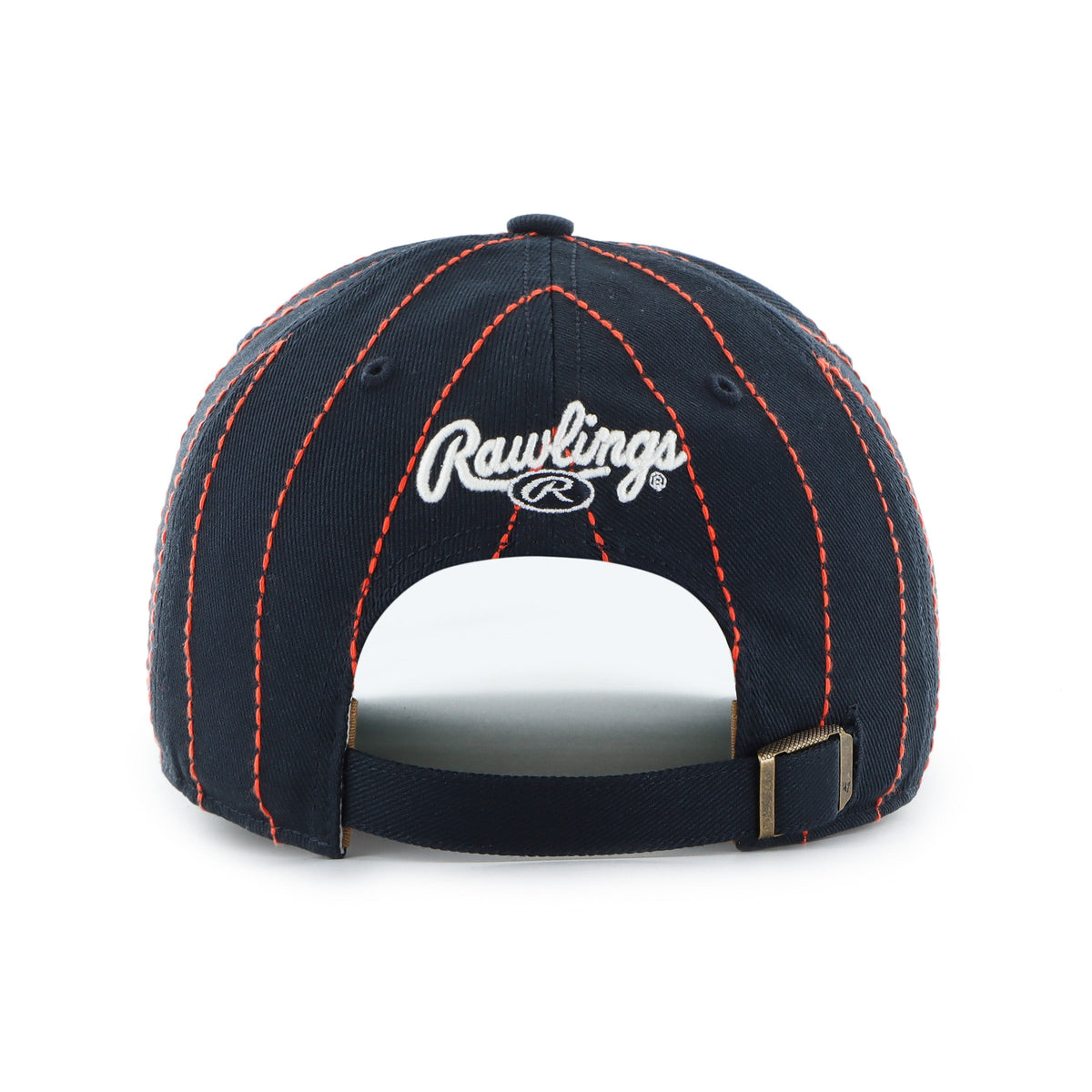 Detroit Tigers MLB 47 Brand Men Black Rawlings Pinstripe Hitch Adjustable Hat product image 2, provided for visual reference