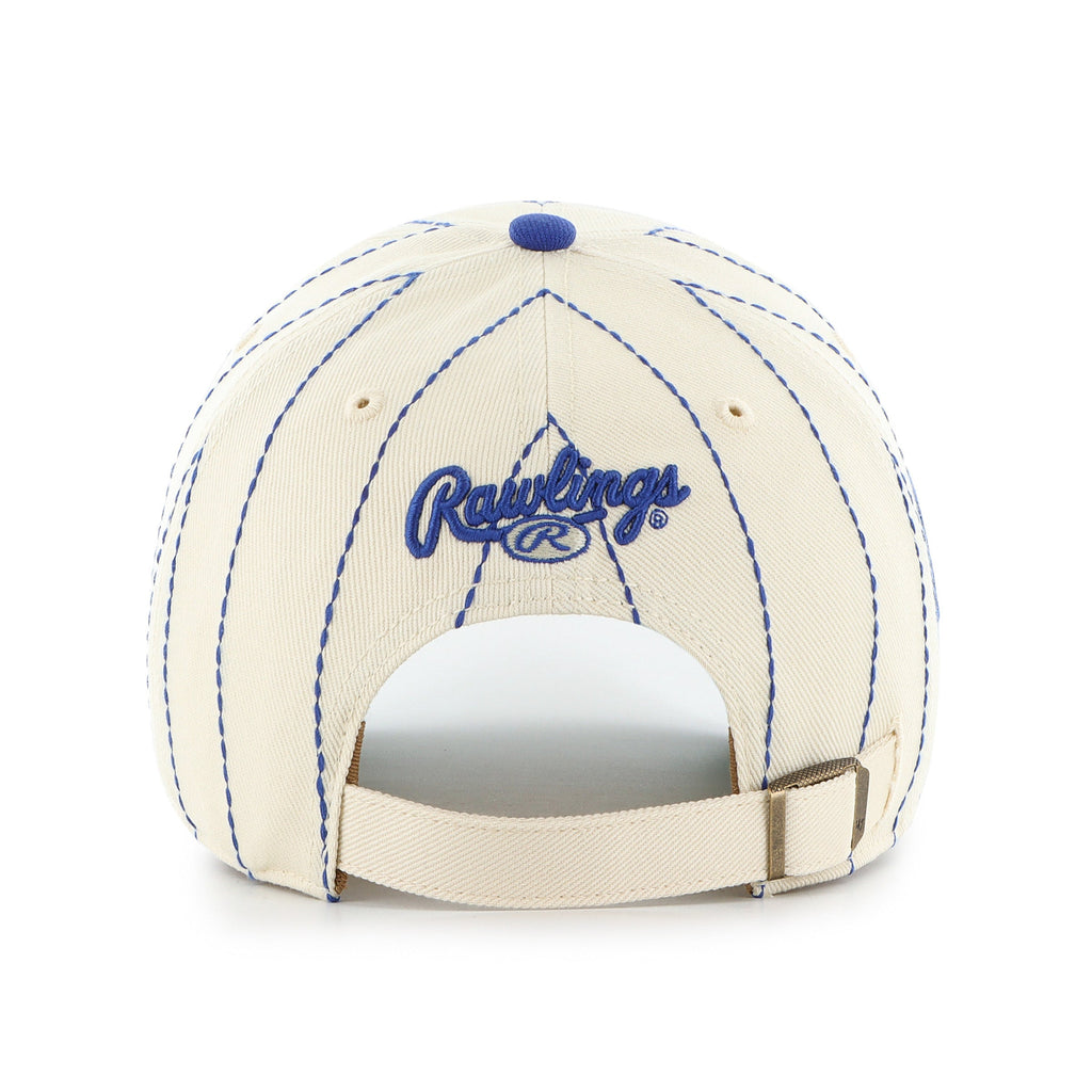 Los Angeles Dodgers MLB 47 Brand Men Beige Rawlings Pinstripe Clean Up Adjustable Hat product image 3, provided for visual