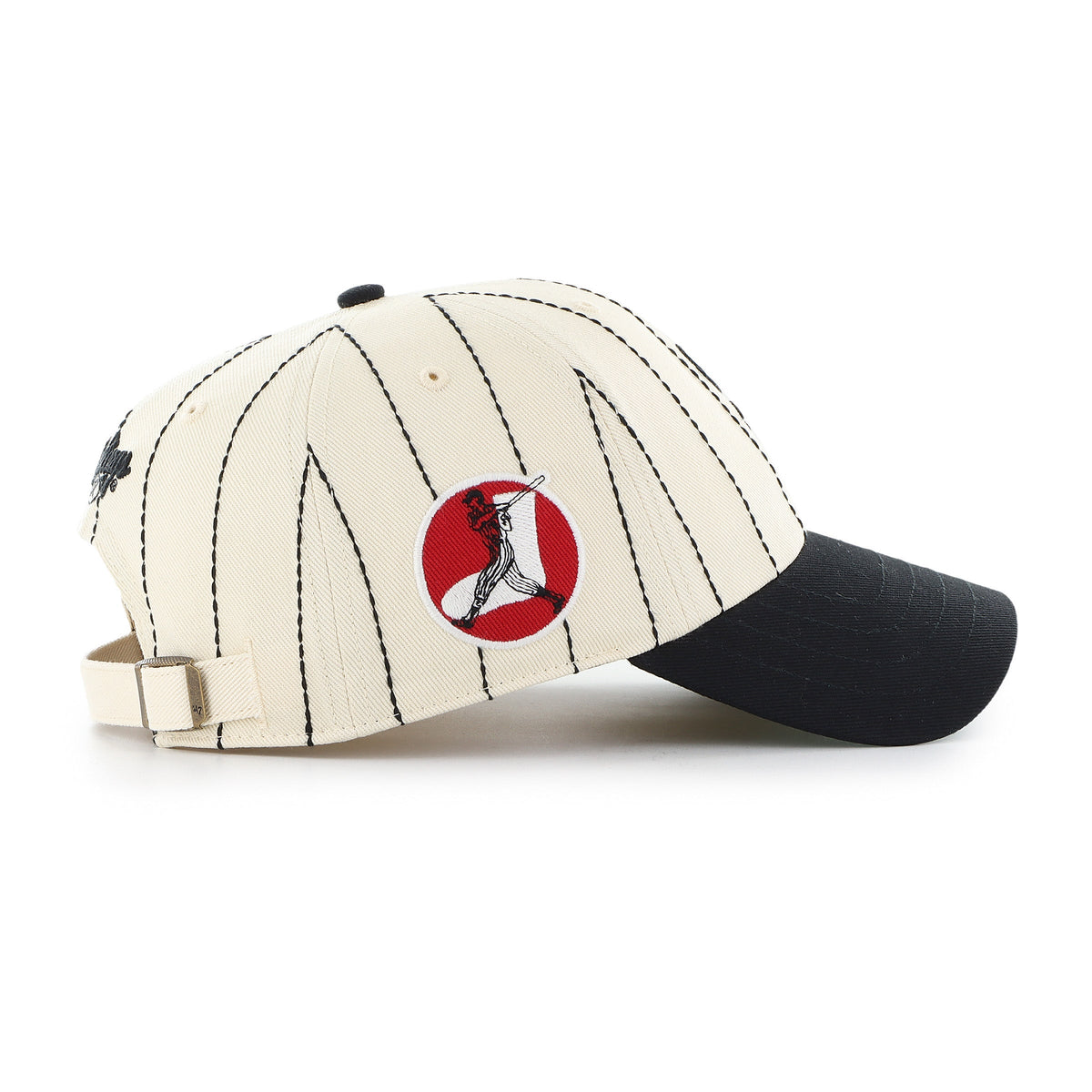 Chicago White Sox MLB 47 Brand Men Beige Rawlings Pinstripe Clean Up Adjustable Hat product image 4, provided for visual