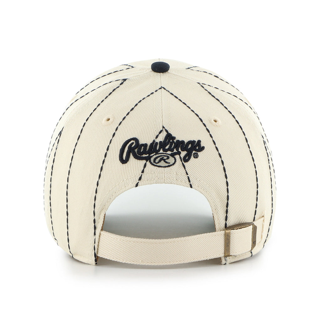 New York Yankees MLB 47 Brand Men Beige Rawlings Pinstripe Clean Up Adjustable Hat product image 2, provided for visual