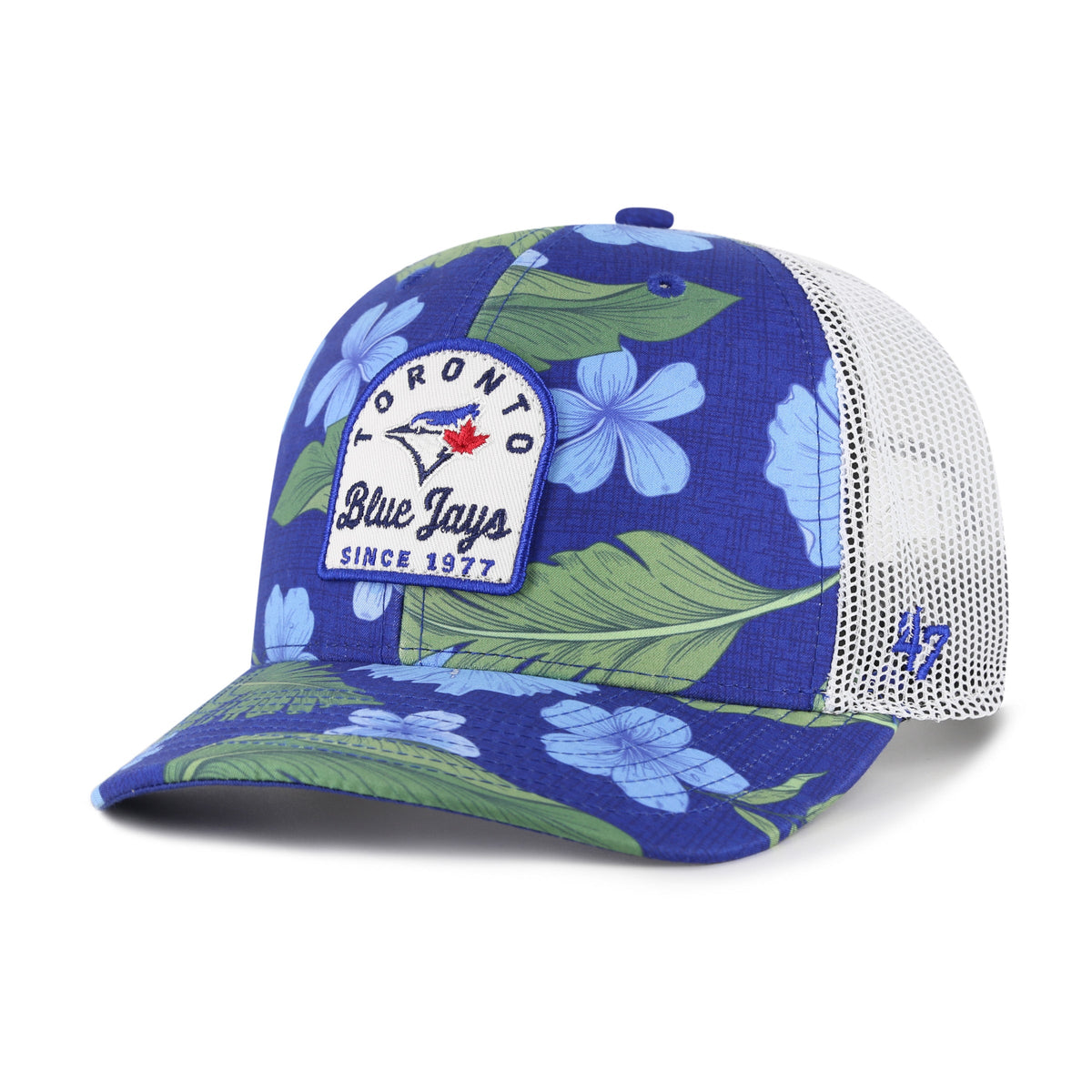 Toronto Blue Jays MLB 47 Brand Men Royal Blue Beach Side Trucker Snapback product image 1, provided for visual reference and