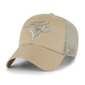 Toronto Blue Jays MLB 47 Brand Men Branson Khaki MVP Trucker Snapback Hat product image 1, provided for visual reference and