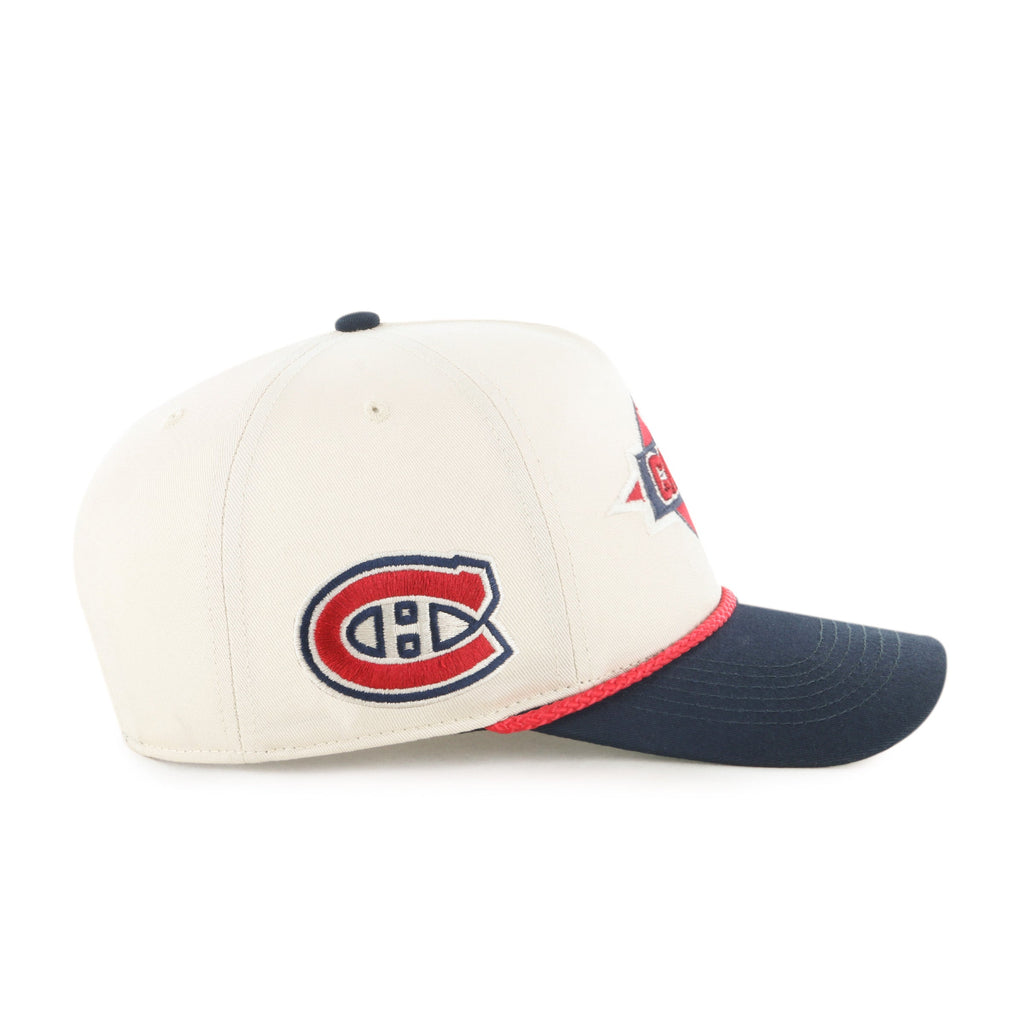 Montreal Canadiens NHL 47 Brand Men Natural Frame Out Hitch Adjustable Hat product image 3, provided for visual reference
