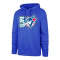 Toronto Blue Jays MLB 47 Brand Men Royal 50th Season Pullover Hoodie product image 1, provided for visual reference and
