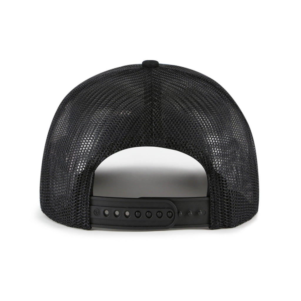 Montreal Canadiens NHL 47 Brand Men Black Contemporary Trucker Snapback Hat product image 2, provided for visual reference