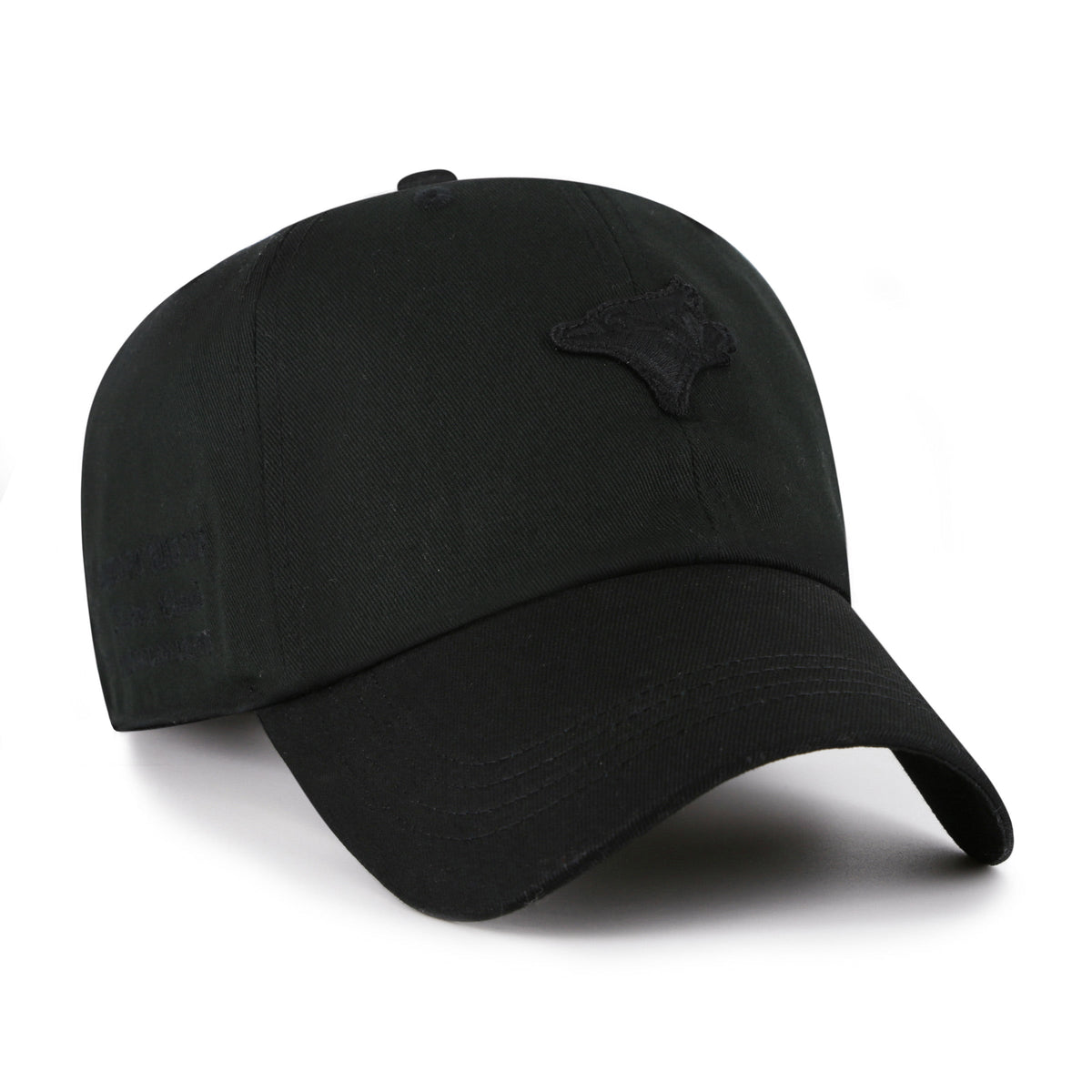 Toronto Blue Jays MLB 47 Brand Men Black on Black Contemporary Clean Up Adjustable Hat product image 1, provided for visual