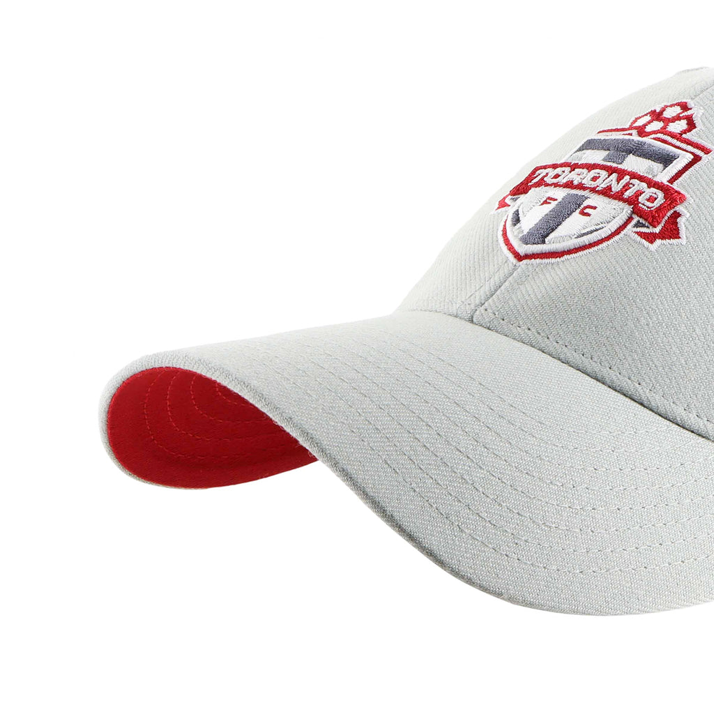 Toronto FC MLS 47 Brand Men Grey MVP Ballpark Snapback Hat product image 3, provided for visual reference and product detail