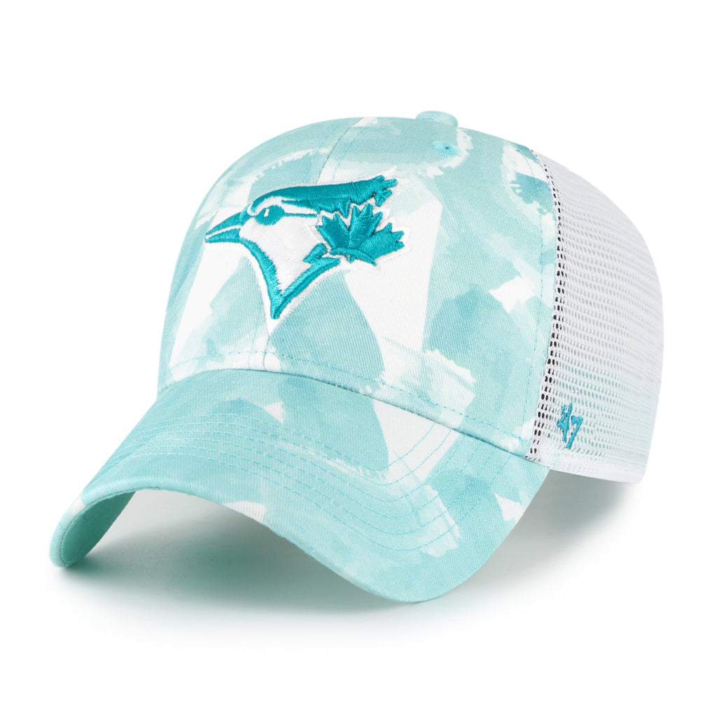 Toronto Blue Jays MLB 47 Brand Women Seascape MVP Trucker Snapback Hat product image 1, provided for visual reference and