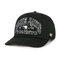 Toronto Blue Jays MLB 47 Brand Men Black Break Wood Hitch Snapback Hat product image 1, provided for visual reference and