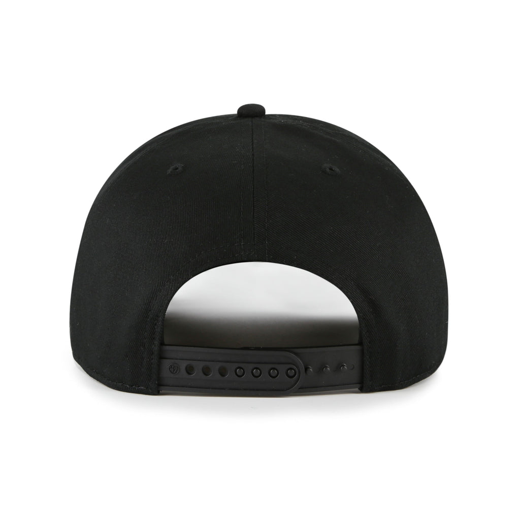 Toronto Blue Jays MLB 47 Brand Men Black Break Wood Hitch Snapback Hat product image 2, provided for visual reference and