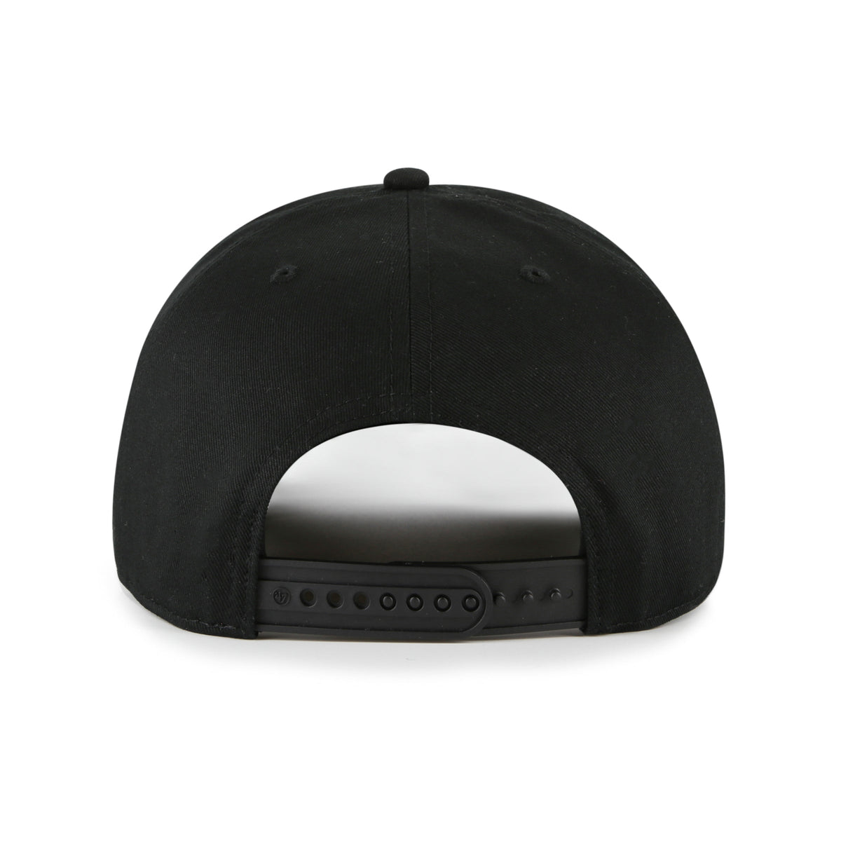 Toronto Blue Jays MLB 47 Brand Men Black Break Wood Hitch Snapback Hat product image 2, provided for visual reference and
