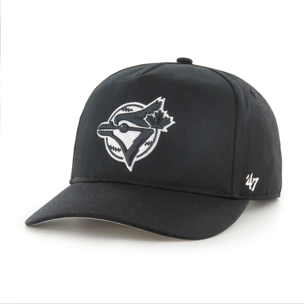 Toronto Blue Jays MLB 47 Brand Men Black & White Sure Shot Hitch Adjustable Hat product image 1, provided for visual
