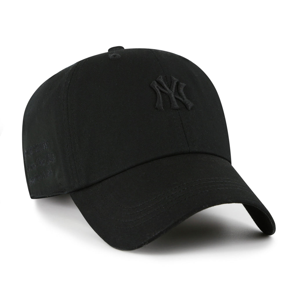 New York Yankees MLB 47 Brand Men Black on Black Contemporary Clean Up Adjustable Hat product image 1, provided for visual