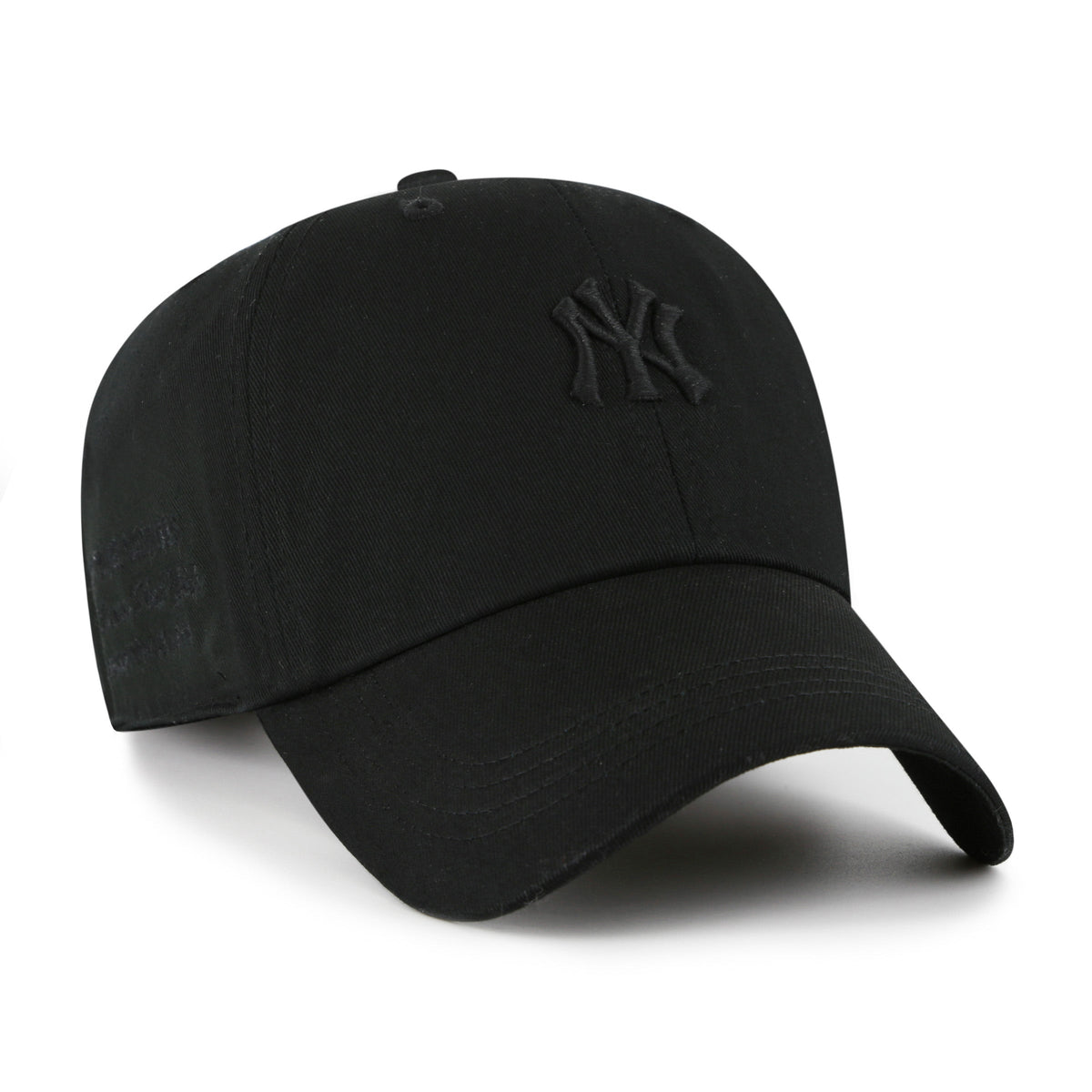 New York Yankees MLB 47 Brand Men Black on Black Contemporary Clean Up Adjustable Hat product image 1, provided for visual
