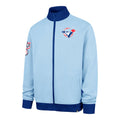 Toronto Blue Jays MLB 47 Brand Men’s Royal Relief Pitcher Pique Track Jacket product image 1, provided for visual reference