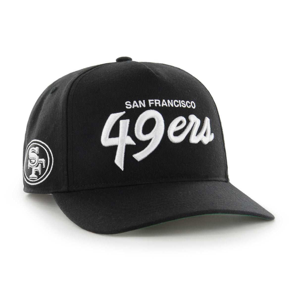 San Francisco 49ers NFL 47 Brand Men Black Attitude Hitch Adjustable Hat product image 1, provided for visual reference and
