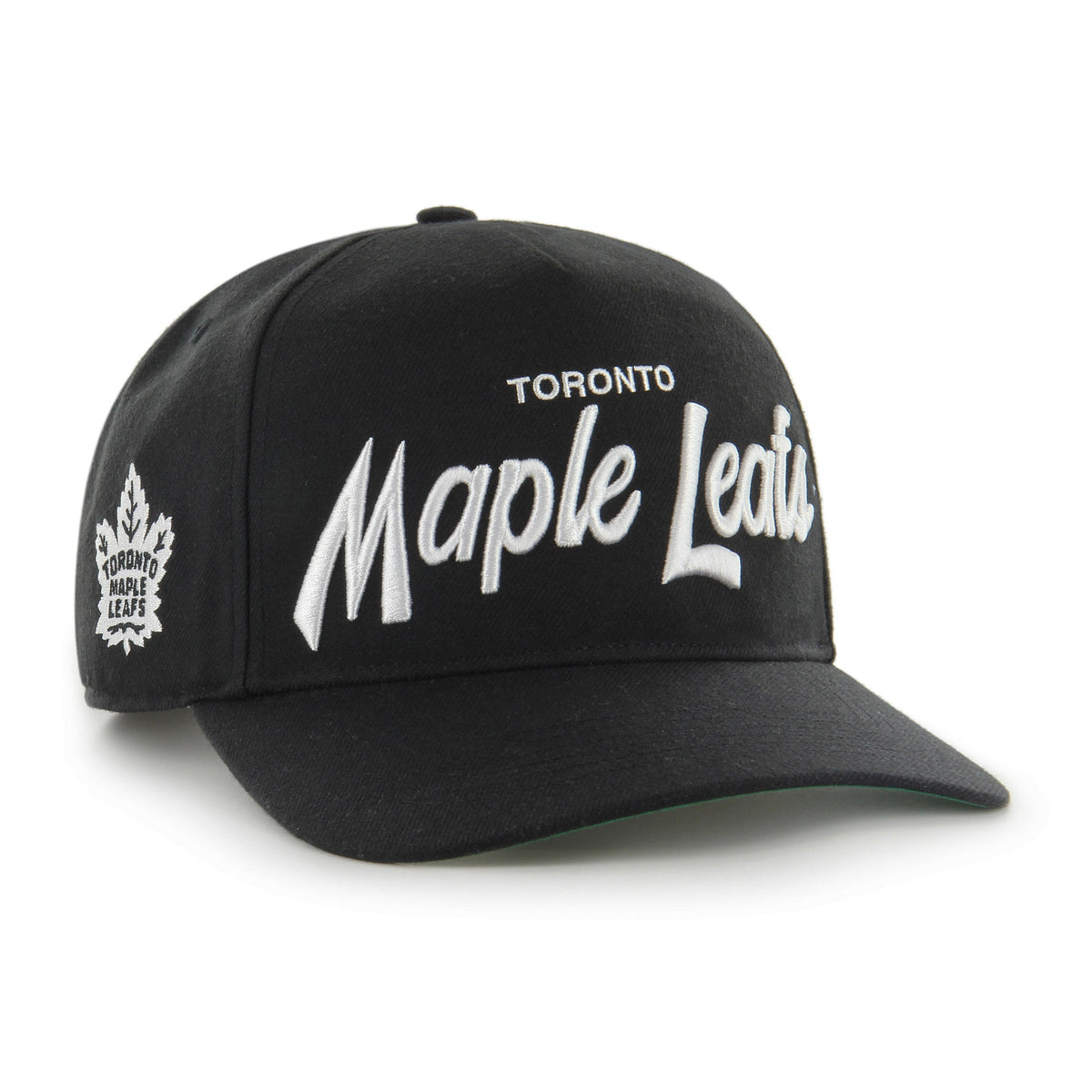 Toronto Maple Leafs NHL 47 Brand Men Black Attitude Hitch Adjustable Hat product image 1, provided for visual reference and