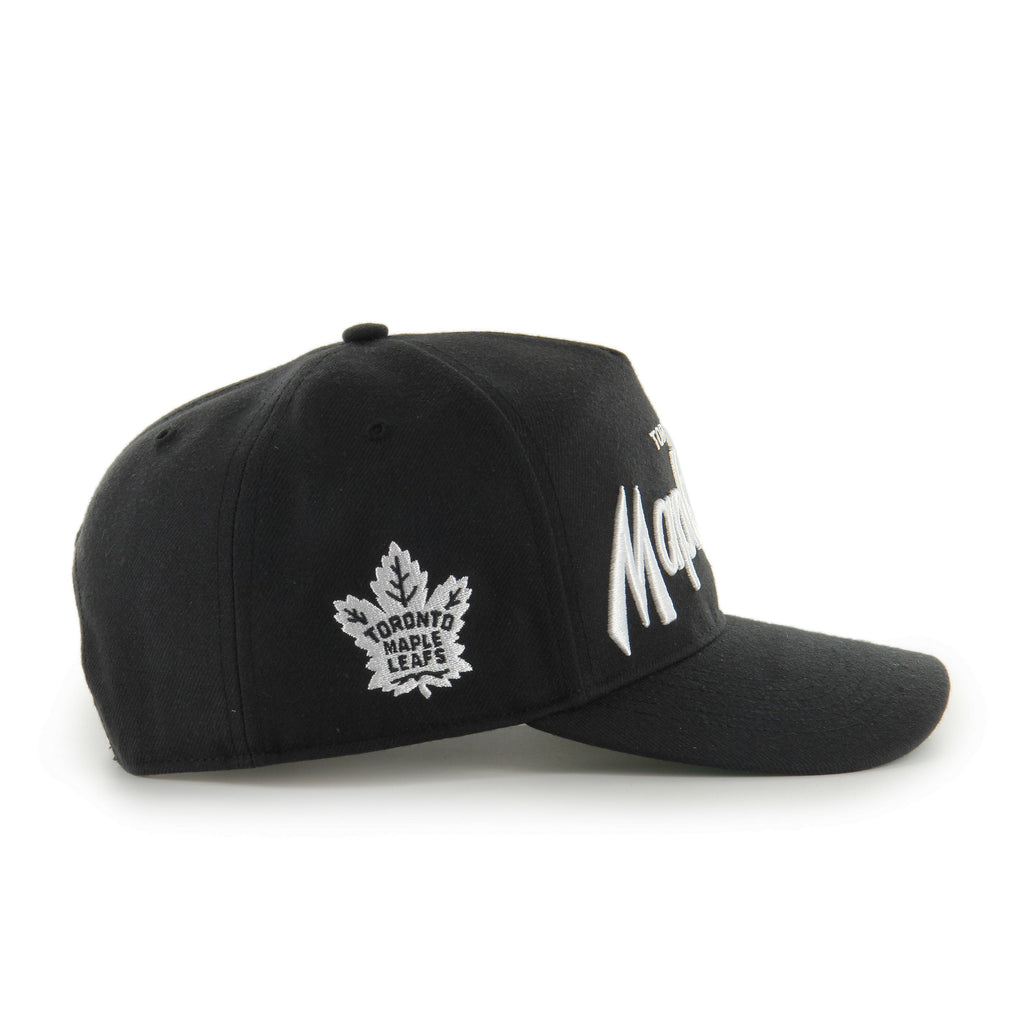 Toronto Maple Leafs NHL 47 Brand Men Black Attitude Hitch Adjustable Hat product image 4, provided for visual reference and