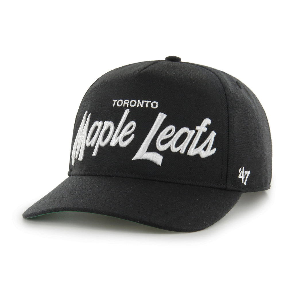 Toronto Maple Leafs NHL 47 Brand Men Black Attitude Hitch Adjustable Hat product image 3, provided for visual reference and