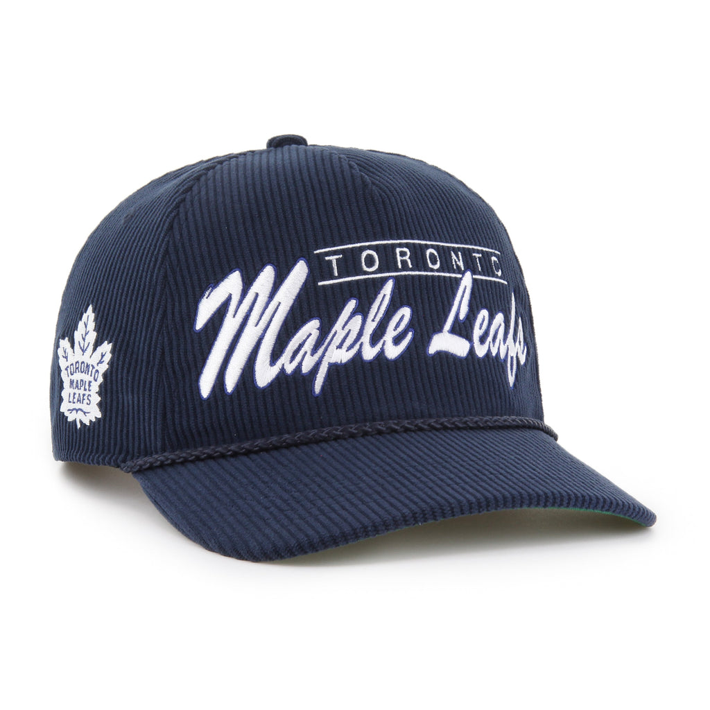 Toronto Maple Leafs NHL 47 Brand Men Navy Double Header Thick Cord Hitch Adjustable Hat product image 1, provided for visual