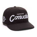 Vancouver Canucks NHL 47 Brand Men Black Attitude Alternate Logo Hitch Snapback Hat product image 1, provided for visual