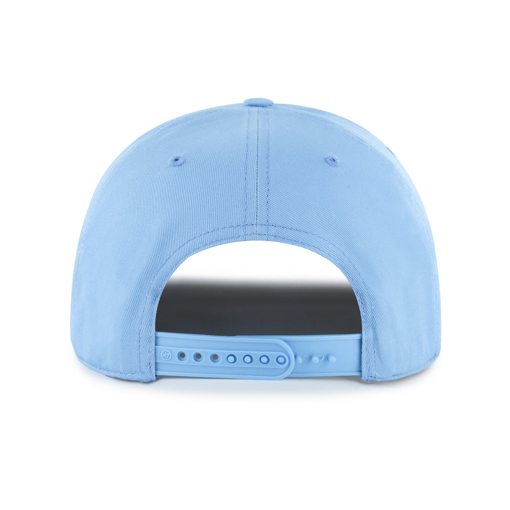 Montreal Expos MLB 47 Brand Men Light Blue Hitch Snapback Hat product image 2, provided for visual reference and product