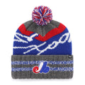 Montreal Expos MLB 47 Brand Men Grey Hyperbolic Cuff Pom Knit product image 1, provided for visual reference and product