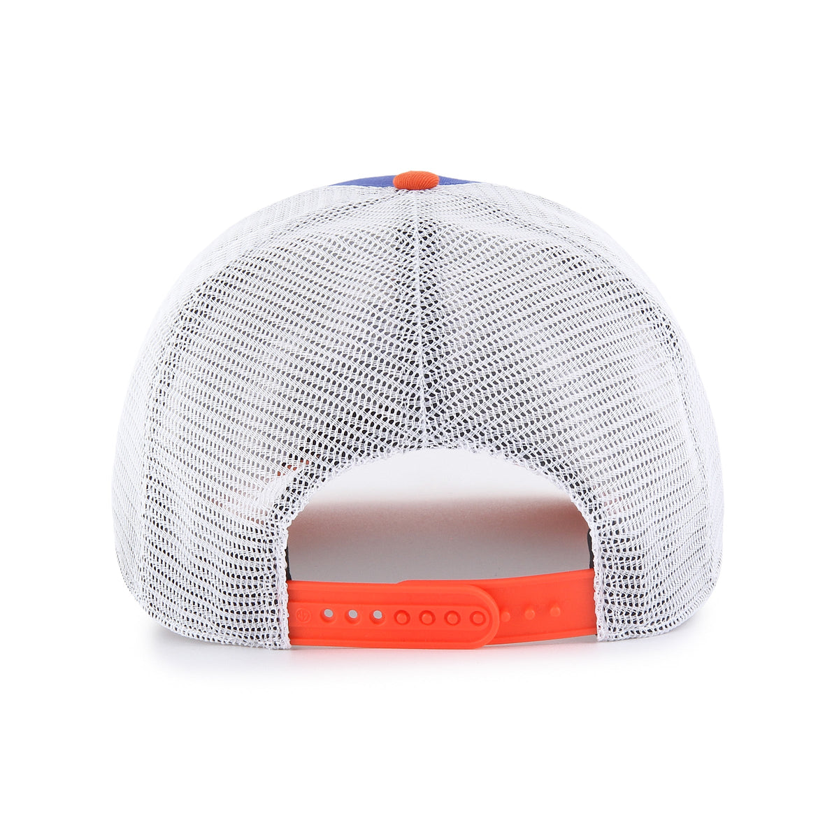 Edmonton Oilers NHL 47 Brand Men Royal/Orange Super Stripe Hitch Adjustable Hat product image 2, provided for visual
