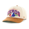Montreal Expos MLB 47 Brand Men Pomona Wool Rope Hitch Snapback Hat product image 1, provided for visual reference and
