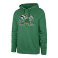 Notre Dame Fighting Irish NCAA 47 Brand Men Green Imprint Distressed Logo Headline Pullover Hoodie product image 1, provided