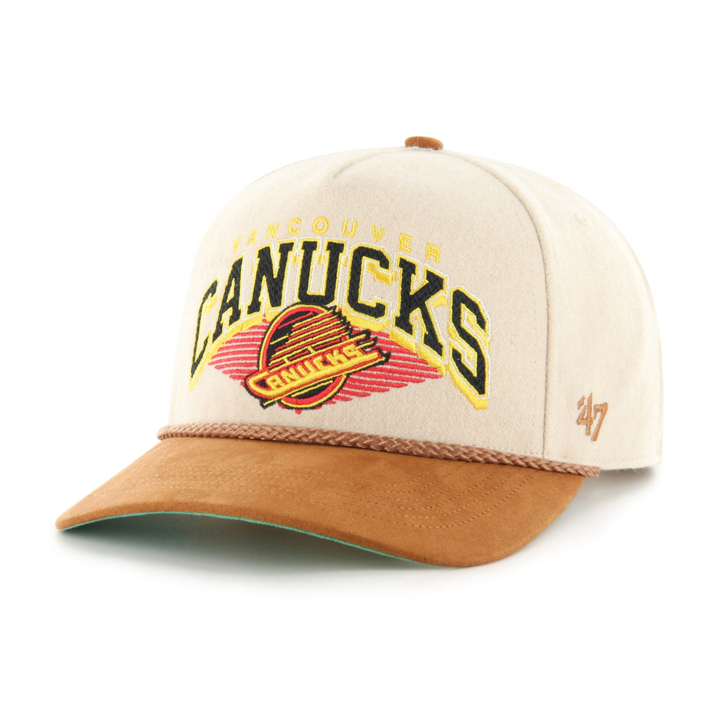 Vancouver Canucks NHL 47 Brand Men Pomona Wool Rope Hitch Snapback Hat product image 1, provided for visual reference and