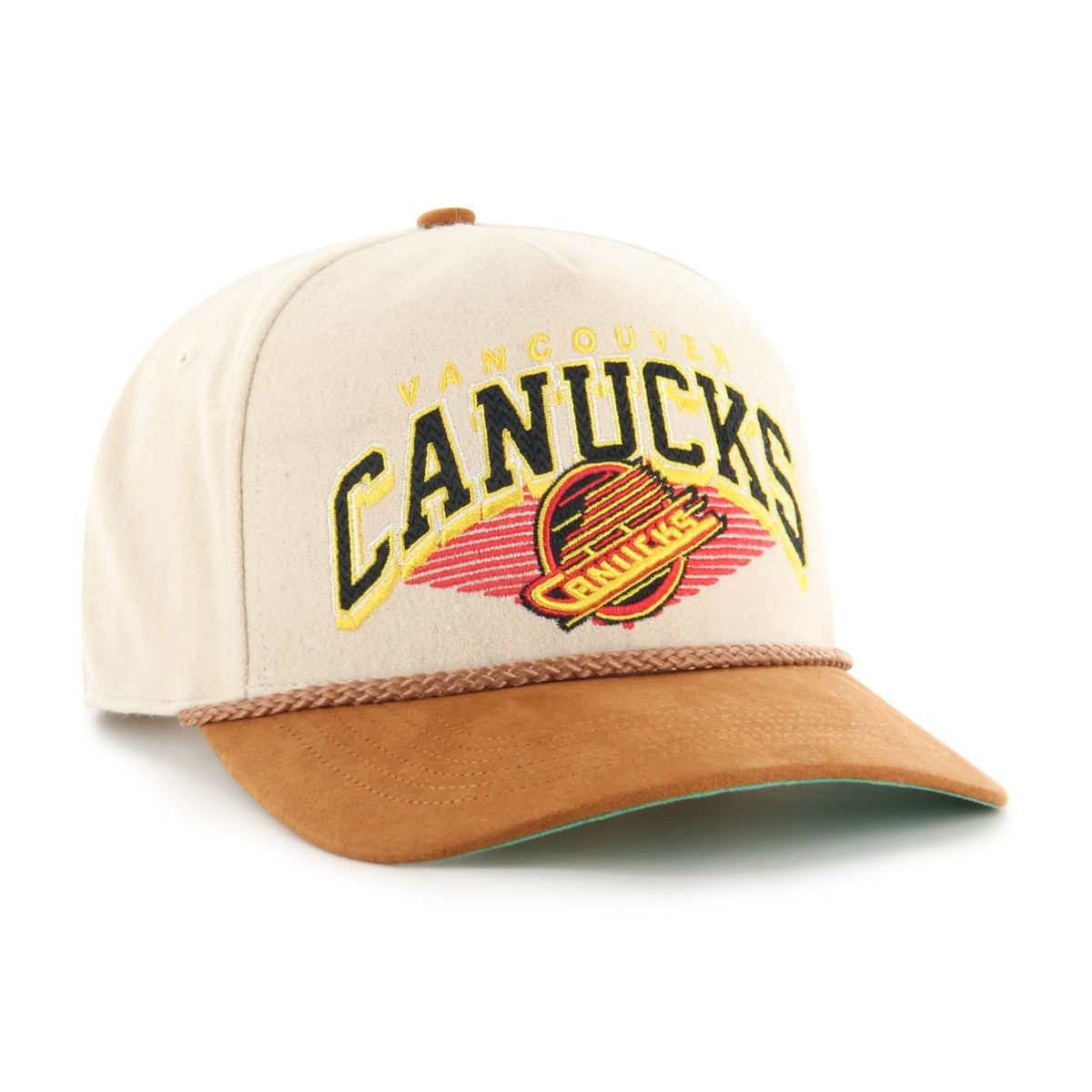 Vancouver Canucks NHL 47 Brand Men Pomona Wool Rope Hitch Snapback Hat product image 3, provided for visual reference and