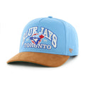 Toronto Blue Jays MLB 47 Brand Men Break Wood Suede Hitch Snapback Hat product image 1, provided for visual reference and