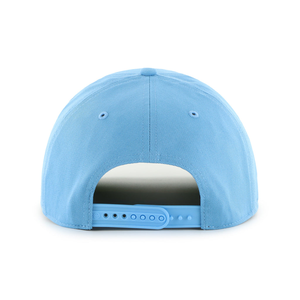 Toronto Blue Jays MLB 47 Brand Men Break Wood Suede Hitch Snapback Hat product image 2, provided for visual reference and