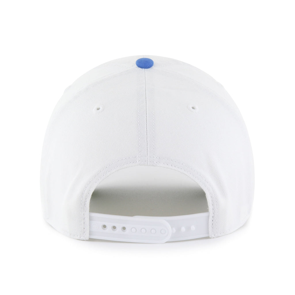 Quebec Nordiques NHL 47 Brand Men White Double Header Clean Up Adjustable Hat product image 2, provided for visual reference
