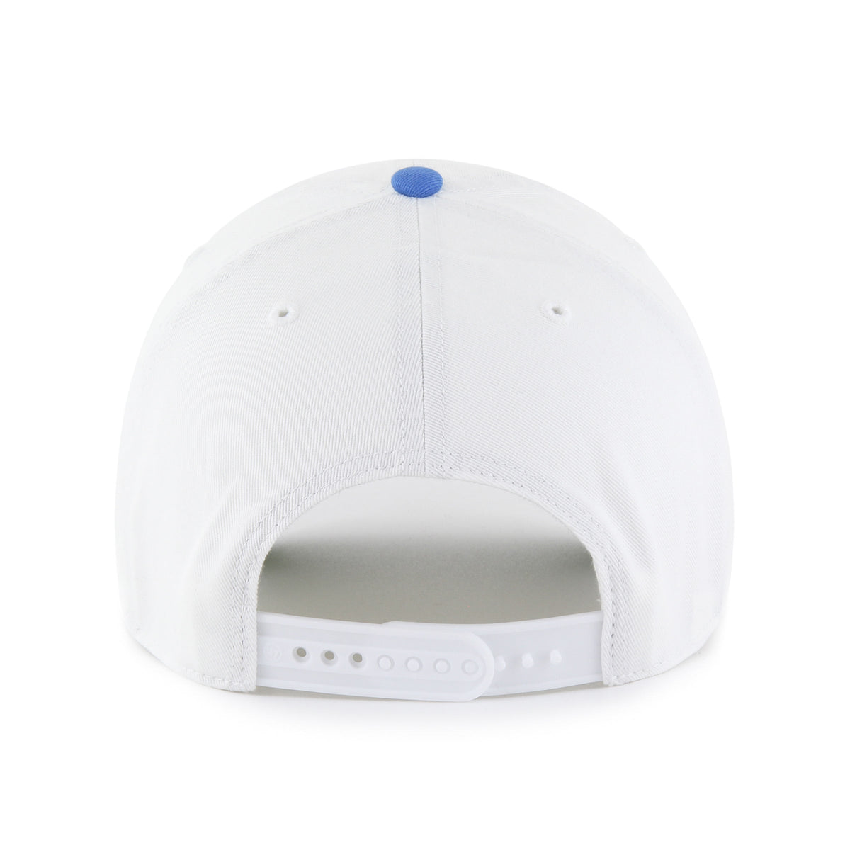 Quebec Nordiques NHL 47 Brand Men White Double Header Clean Up Adjustable Hat product image 2, provided for visual reference