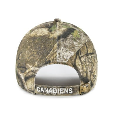 Montreal Canadiens NHL 47 Brand Men Real Tree Clean Up Adjustable Hat product image 2, provided for visual reference and