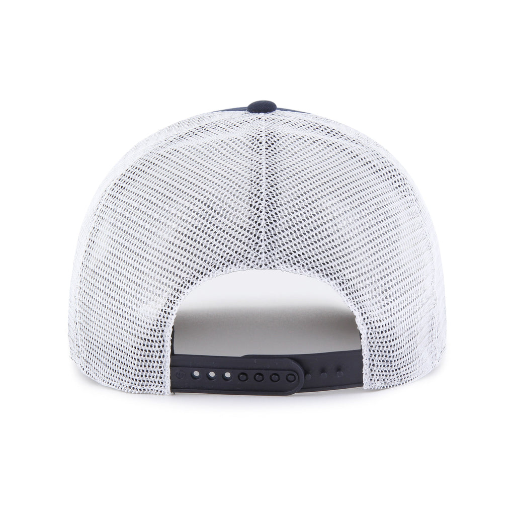 Toronto Maple Leafs NHL 47 Brand Men Navy/White Super Stripe Hitch Trcuker Hat product image 2, provided for visual