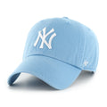 New York Yankees MLB 47 Brand Men Columbia Blue Clean Up Adjustable Hat product image 1, provided for visual reference and
