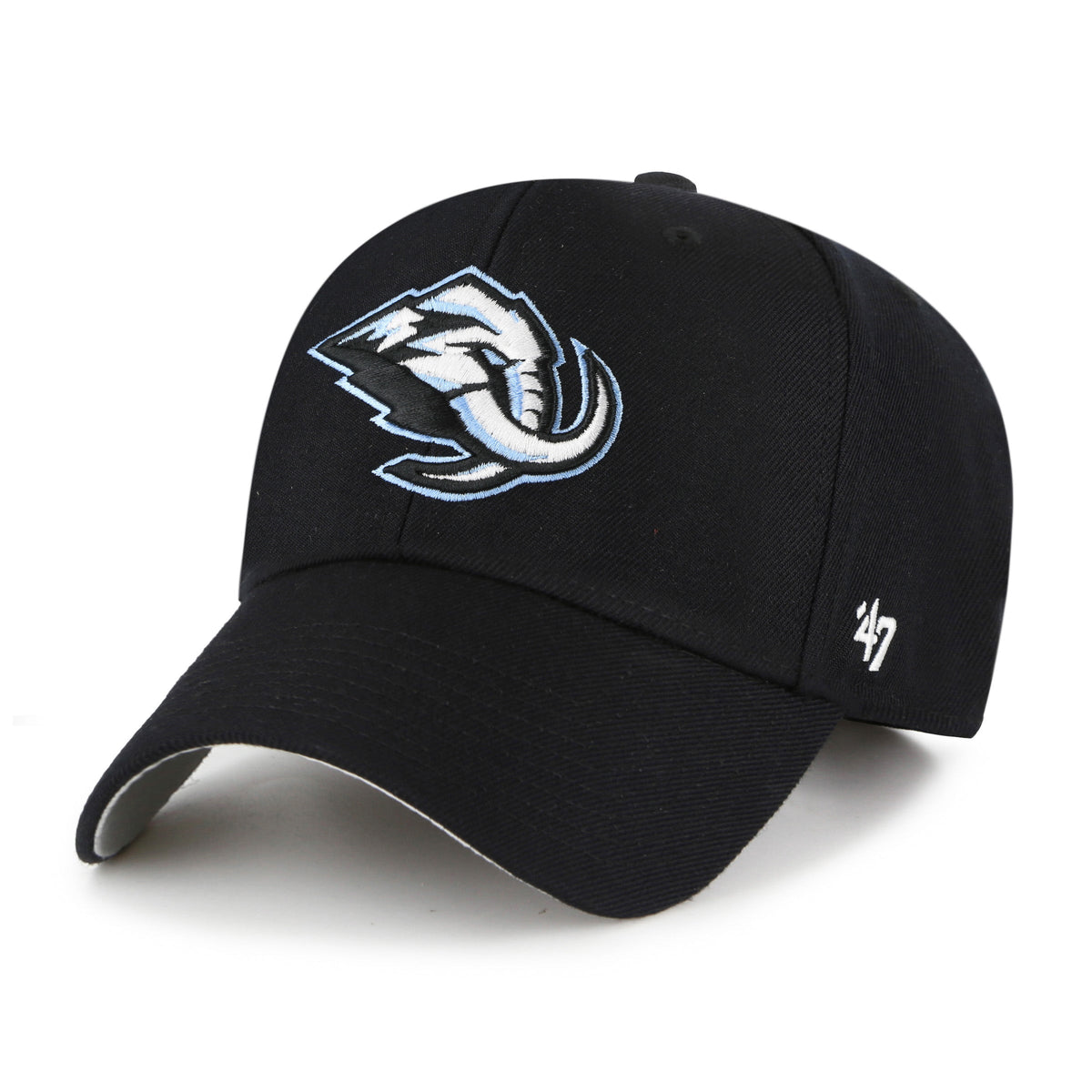 Utah Mammoth NHL 47 Brand Men Black MVP Adjustable Hat product image 1, provided for visual reference and product detail
