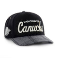 Vancouver Canucks NHL 47 Brand Men Black Windowpane Plaid Hitch Snapback Hat product image 1, provided for visual reference