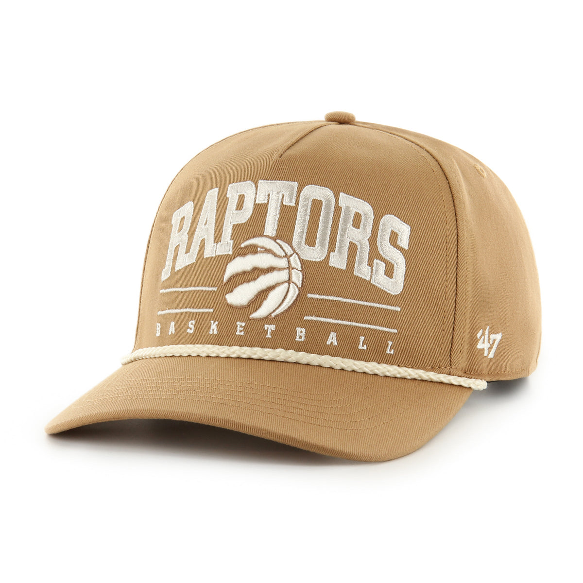 Toronto Raptors NBA 47 Brand Men Dune Roscoe Rope Option Hitch Adjustable Hat product image 1, provided for visual reference