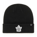 Toronto Maple Leafs NHL 47 Brand Men Black Attitude Raised Cuff Knit Beanie product image 1, provided for visual reference