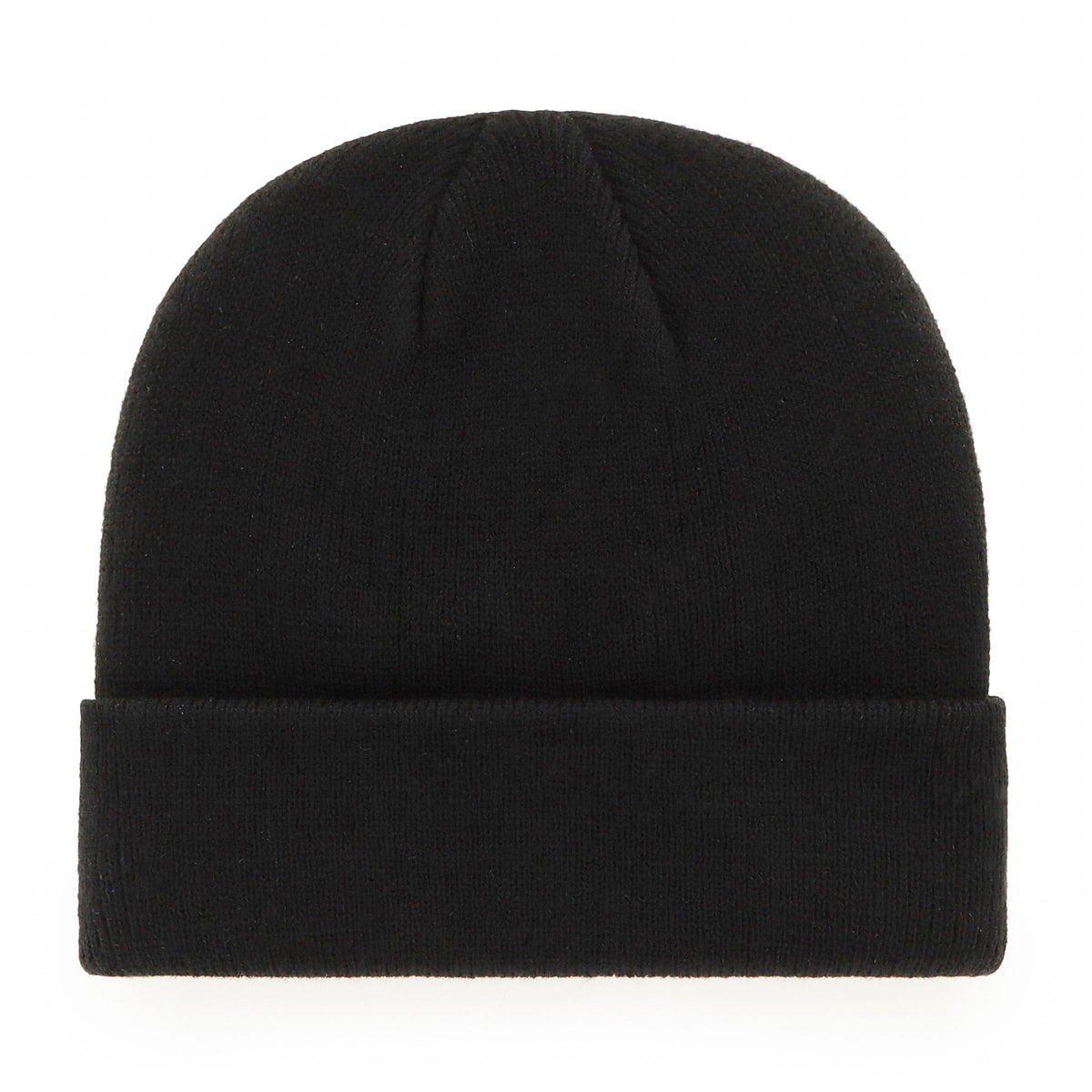 Toronto Maple Leafs NHL 47 Brand Men Black Attitude Raised Cuff Knit Beanie product image 2, provided for visual reference