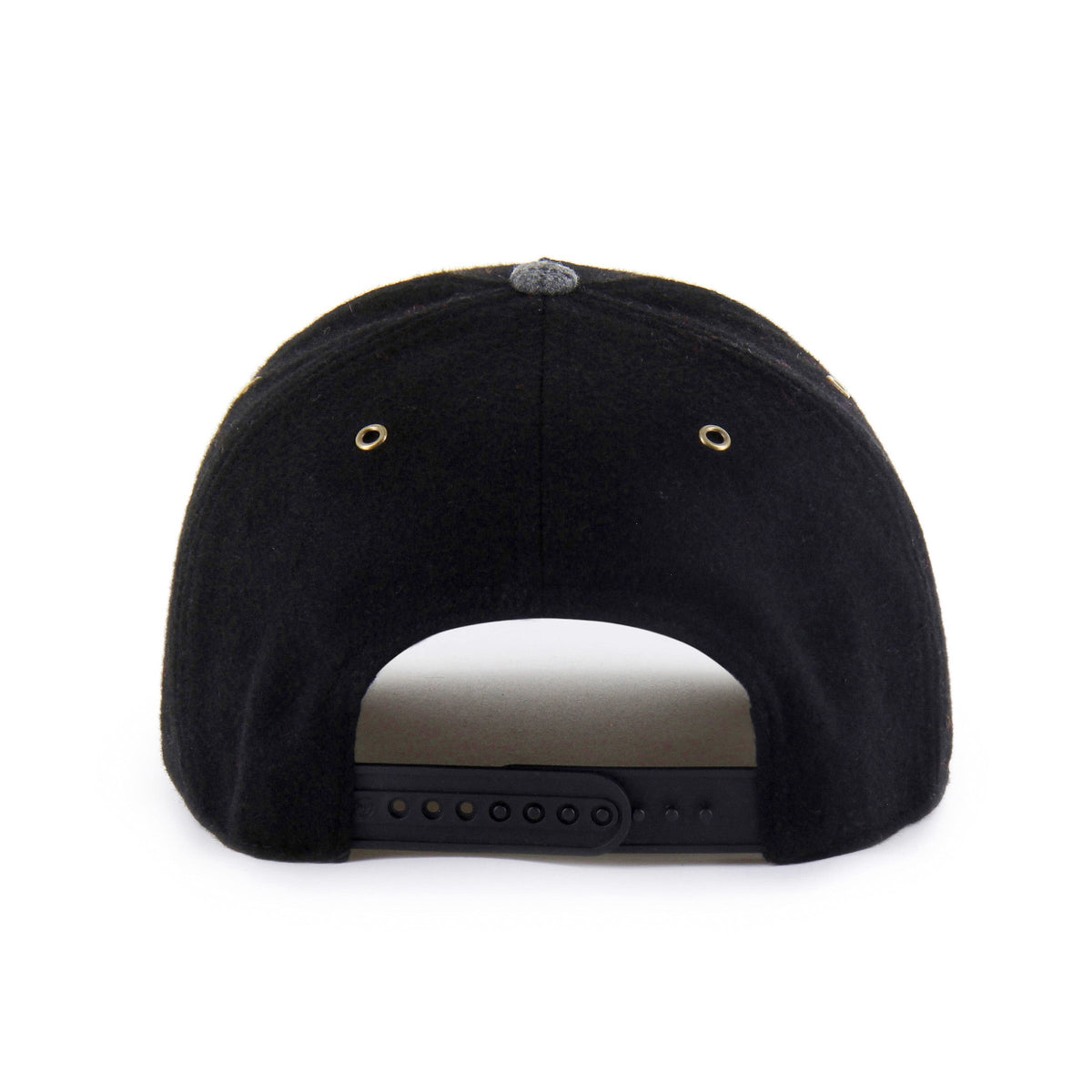 Vancouver Canucks NHL 47 Brand Men Black Windowpane Plaid Hitch Snapback Hat product image 3, provided for visual reference