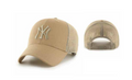 New York Yankees MLB 47 Brand Men Branson Khaki MVP Trucker Snapback Hat product image 1, provided for visual reference and