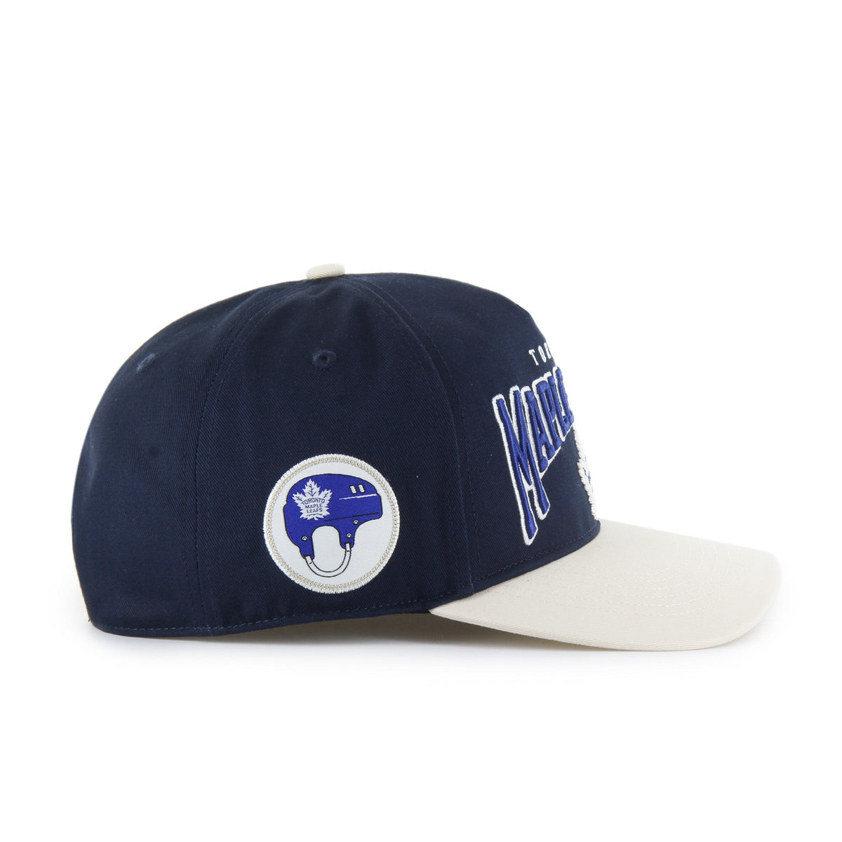 Toronto Maple Leafs NHL 47 Brand Men Navy Hard Hat Arch Hitch Snapback Hat product image 2, provided for visual reference